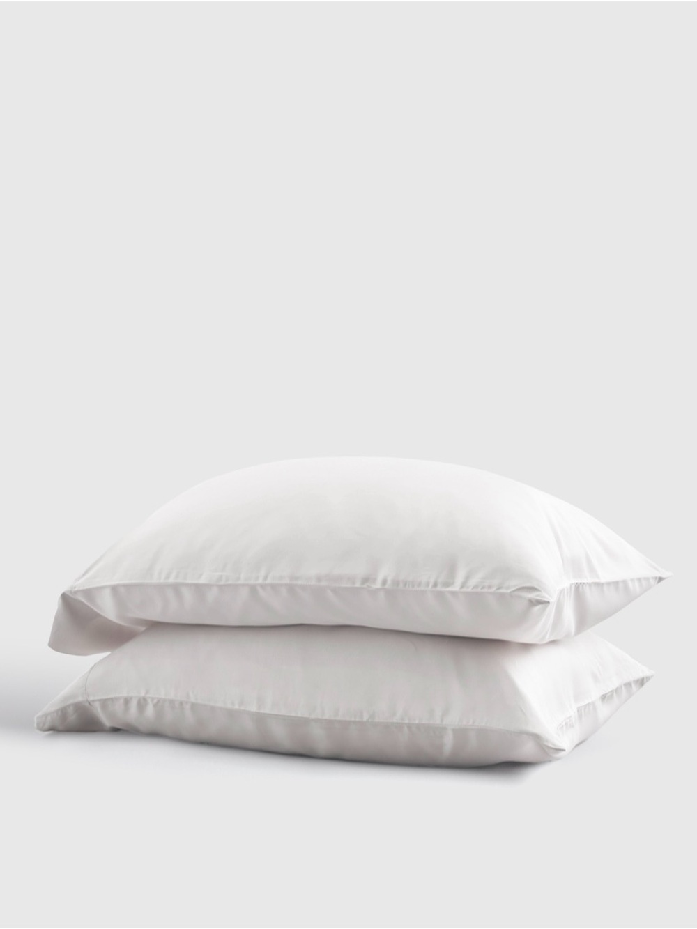 Quince Bamboo Pillow Case Set in White, King